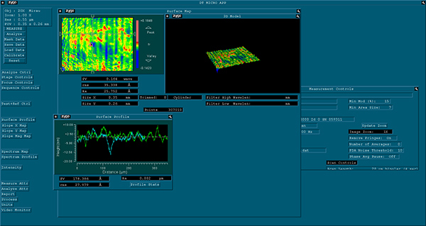 Figure 1: Surface Map of <50 Å RMS Roughness