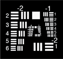 Negative Contrast 1951 USAF Resolution Target