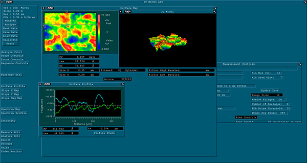 Figure 2: Surface Map <100 Å RMS Roughness
