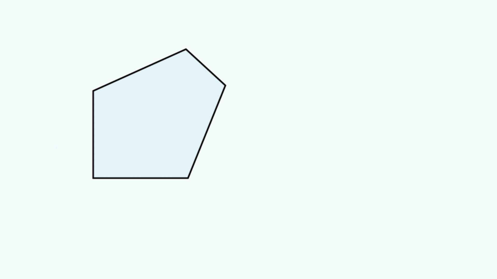 The prism tunnel diagram for this ray path through the same penta prism