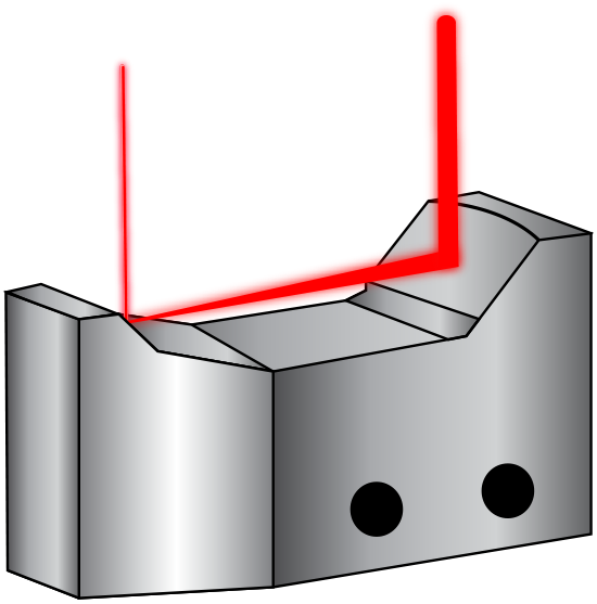 Figure 2: The reflective beam expander shown above allows the MCFC to use a supercontinuum source for BCARS because of its chromatic aberration correction.